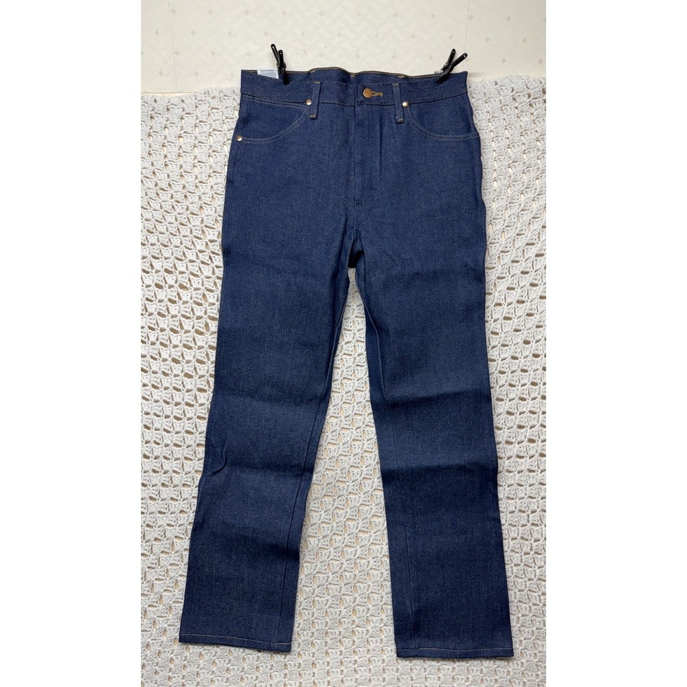Wrangler Western Jeans Men 34x33 Blue Denim Pro Rodeo Fits Boot Cowboy Cut 13MWZ - Picture 2 of 9